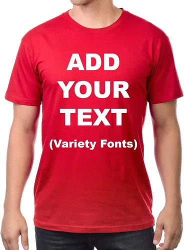 Vista 13 de Circular - Camisetas personalizadas en la parte delantera y trasera para añadir tu texto, ultra suaves, para hombres y mujeres, camiseta de algodón