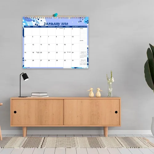 Vista 8 de Calendario 2026-2027 – Calendario de pared de enero de 2026 a junio de 2027, planificador mensual de 18 meses con diseños de temporada