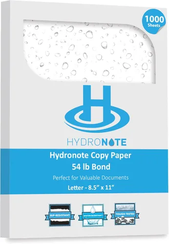 Vista 9 de TerraSlate Papel impermeable Hydronote - Papel de copia multiusos de 54 libras de 8.5 x 11 pulgadas, 100 hojas, impresora de inyección de tinta