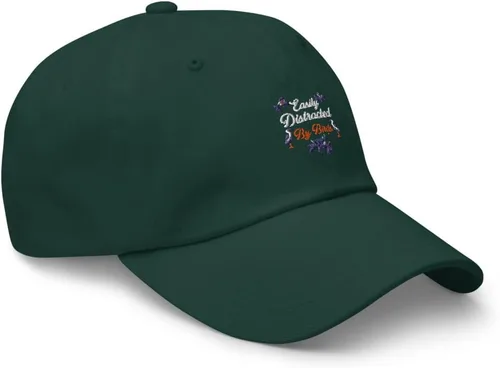 Vista 2 de Easily Distracted by Birds Bomb Angry Fight Dad Cap