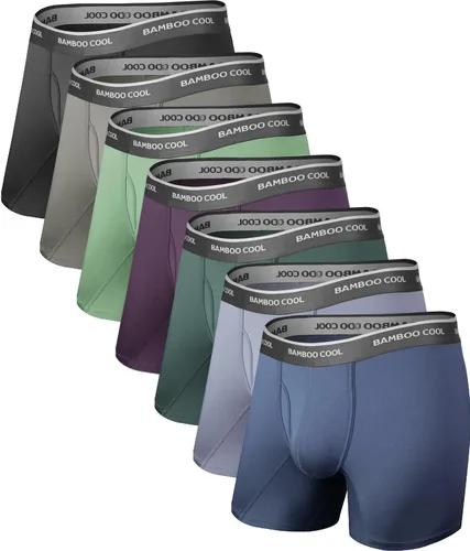 Vista 7 de BAMBOO COOL Men's Underwear Boxer Briefs Soft Breathable Underwear (4 or 7 Pack)