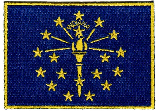Vista 5 de Parche Bordado de la Bandera del Estado de Minnesota, Emblema MN, Planchado, Versión 2024