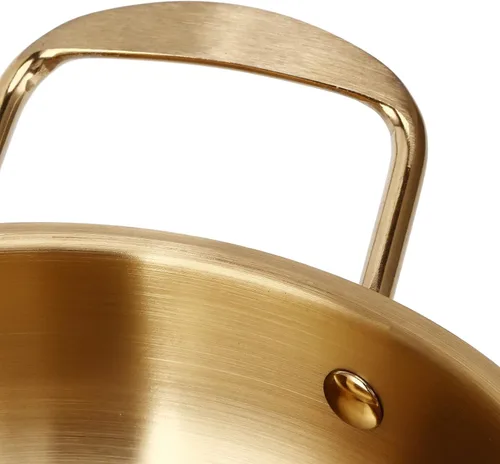 Vista 8 de PENO Olla de ramen, olla de fideos de acero inoxidable, oro para uso doméstico
