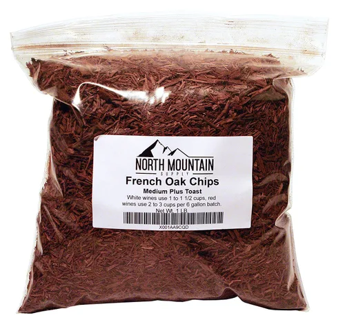 Vista 2 de North Mountain Supply Chips de roble francés (sin tostar, 1 libra)