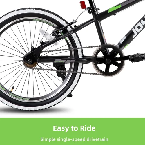Vista 3 de JOYSTAR Lubbock 20 24 Inch Kids Bike for Boys & Girls Ages 7-12 Years Hardtail Mountain Bike for Kids with 1-Speed/7-Speed Drivetrain, White Wall