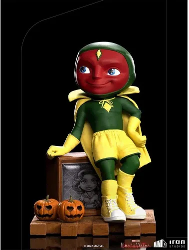 Vista 6 de Iron Studios - Figuras Minico: Figura de Wandavision (Visión - Halloween)