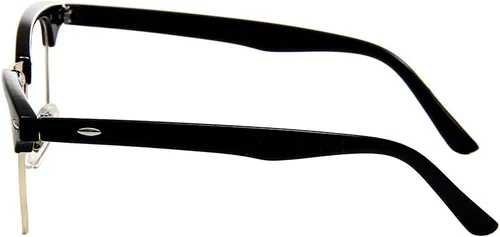 Vista 4 de Shiratori New Vintage Fashion Half Frame Semi-Rimless Clear Lens Glasses 4-paquete