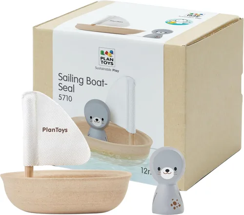 Vista 16 de PlanToys® Juguete de baño de barco de carga para niños pequeños Barco flotante con bloques de carga para jugar en el agua Juguete educativo