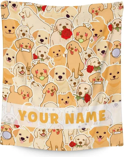 Vista 19 de Golden Retriever - Manta de regalo – 30 x 40 pulgadas, bonita manta de perro para amantes de los perros, niños, niños y niñas, mantas suaves