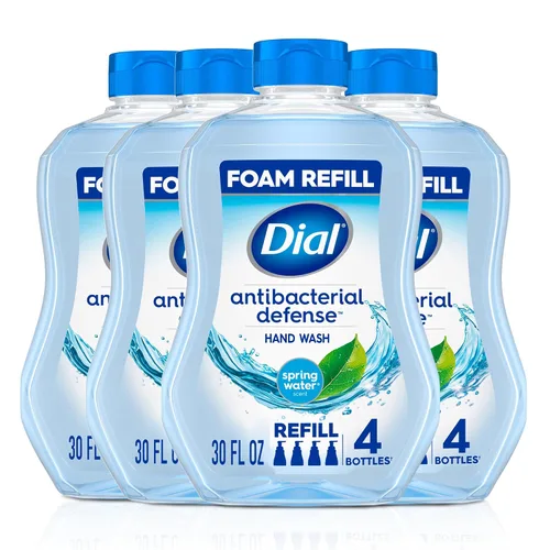Vista 19 de Dial Antibacterial Defense - Jabón de manos espumoso + aloe, aroma de pera fresca, repuesto de jabón de manos de 30 onzas líquidas (paquete de 4)