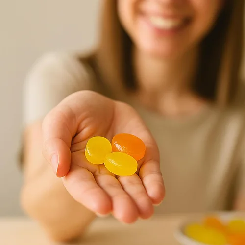 Vista 8 de Andy Anand Chocolatier Caramelo duro sin azúcar, sabores mezclados de naranja y limón, fabricado en Italia, envuelto individualmente, sin gluten