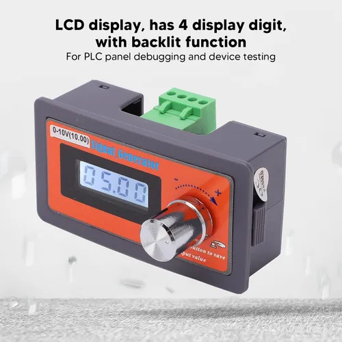 Vista 4 de Generador de señal de voltaje ABS DC 0-10V, simulador de señal de voltaje ajustable de alta precisión, simulador de voltaje de múltiples