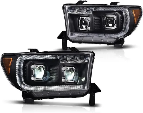 Vista 12 de CROSSDESIGN Conjunto de faros LED, carcasa negra con lente transparente