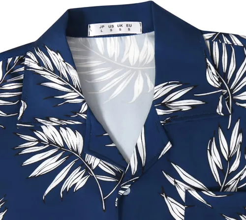 Vista 3 de APTRO Men's Casual Hawaiian Shirt Short Sleeve Quick Dry Cruise Beach Shirts