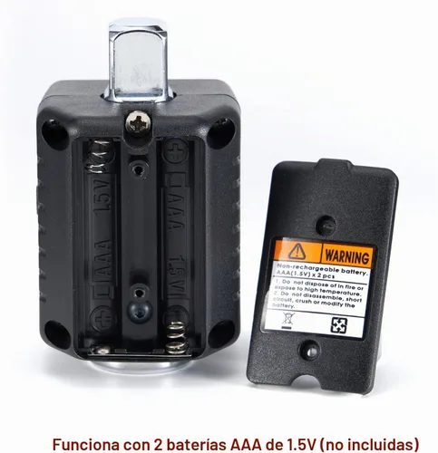 Vista 8 de ThreeH Adaptador de par digital de 1/4 de pulgada (0.22-22.1ft-lb/0.3-30Nm) con zumbador y flash LED, convertidor de llave dinamométrica digital