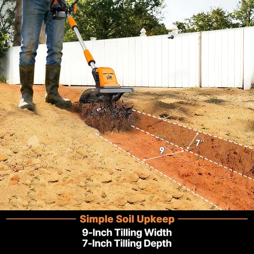 Vista 8 de LawnMaster Cañón inalámbrico de 24V MAX 9" - CLTE2409