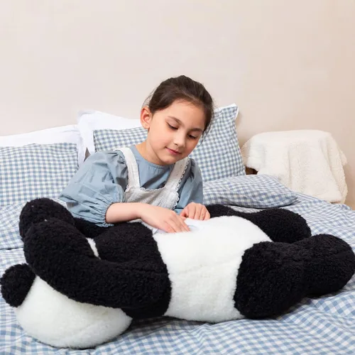 Vista 7 de Somao Juguete de peluche de oso panda gigante, lindo panda grande, almohada suave para abrazar para niños, novia, cojín para dormir, regalo