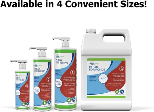 Vista 3 de Aquascape Tratamiento de agua transparente para estanques de koi y peces, mezcla de clarificadores para limpiar el agua turbia o descolorida