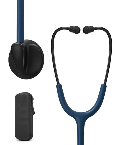 Vista 17 de Estetoscopio de una sola cabeza para médicos/enfermeras/estudiantes de escuela de enfermería, uso médico y doméstico con etiqueta de nombre de Tubo