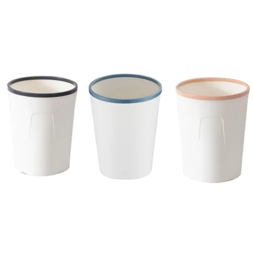 Vista 2 de Trash Can 10l Crevice Garbage Can Home Living Room Bedroom Cute Kitchen Bathroom Size Toilet Paper Basket Pulling Garbage Can/Blu/30.5 *