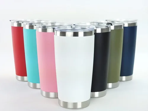 Vista 5 de Monogram - Vaso aislado al vacío de 20 onzas con tapa, taza de viaje personalizada de acero inoxidable