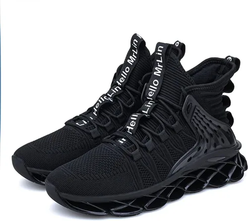 Vista 6 de DUDHUH Zapatos deportivos cómodos para correr para hombre, cómodos, atléticos, para caminar y caminar, a la moda, tenis