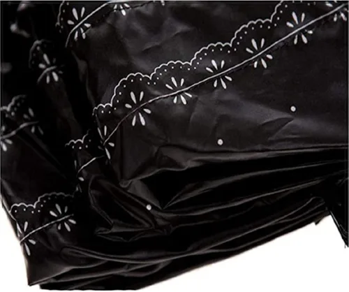 Vista 5 de chenwen Sombrilla plegable de viaje compacta resistente a los rayos UV, sombrilla de encaje de princesa para mujeres y niñas