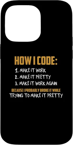 Vista 21 de iPhone 16 How To Code Funny Computer Programmer Coding Geek Novelty Case