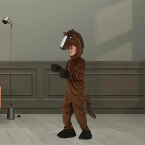 Vista 3 de Louatui Disfraz de Halloween para bebés recién nacidos, disfraz de elefante y zorro y pollo, para fiesta, cosplay de dibujos animados, overol cálido