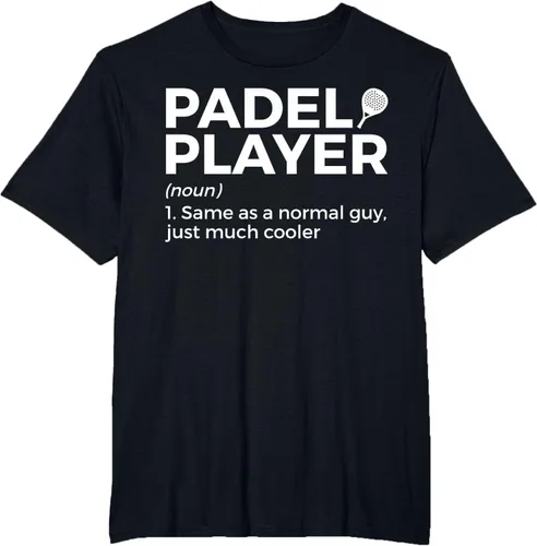 Vista 41 de Camiseta de Padel Player Definition Padel Tenis, Negro