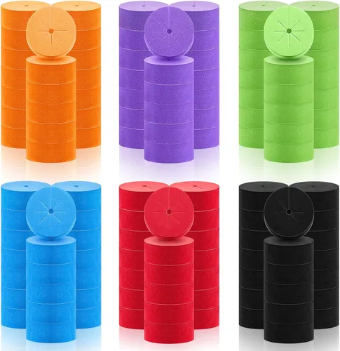 Vista 10 de Lallisa 120 collares de clon de 2 pulgadas, insertos de espuma de neopreno para máquinas de clonación hidropónica, se adapta a macetas de red de 2