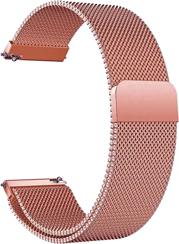 Vista 12 de Correa de reloj de liberación rápida compatible con Fossil Gen 5E Smartwatch Correa de repuesto de malla metálica de acero Azul