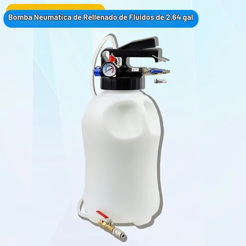 Vista 2 de JoyFans Extractor y dispensador de bomba de fluido de transmisión neumática de 10L, sistema de transferencia de aceite de caja de cambios, kit