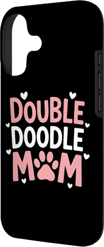 Vista 2 de Double Doodle Mom Labradoodle Goldendoodle Dog Parent Doodle Case for iPhone 17