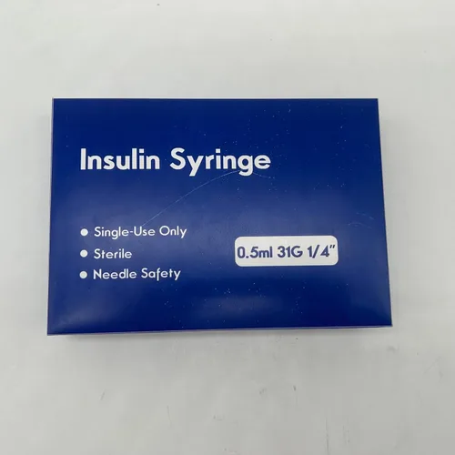 Vista 27 de Jeringas de 0.0 fl oz 29G 1/2" 0.512 in U-100 Jeringa de laboratorio desechable con tapa, paquete de 20 Calibre 29 de 1/2 pulgada, diseño a prueba