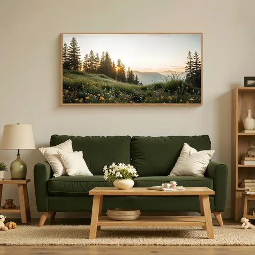 Vista 171 de FWIEXA Juego de Arte de Lienzo Bohemio Enmarcado para Pared, Cuadros Botánicos Verde Salvia Decoración de Pared, Impresiones de Arte de Plantas