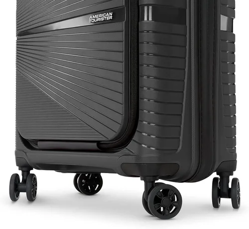 Vista 6 de AMERICAN TOURISTER Equipaje expandible Airconic Hardside con ruedas giratorias, grafitodelicia de la naturaleza, Equipaje expandible Aircónico