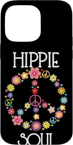 Vista 21 de Hippie Soul Flower Power Floral Peace Sign 60s 70s Gift Case for iPhone 17