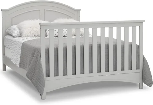 Vista 13 de Delta Children Perry, cuna convertible 6 en 1 - Certificada Greenguard Gold, color gris Moonstruck Gris (Moonstruck Grey)
