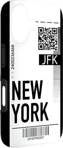 Vista 3 de New York Air Flight Ticket Phone Case Boarding Pass City Case for iPhone 17