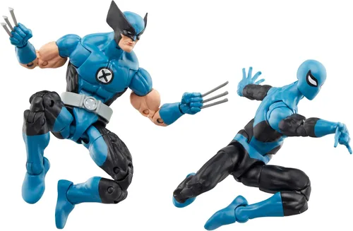 Vista 4 de Marvel Legends Series Wolverine and Spider-Man, Fantastic Four Comics - Figura de acción coleccionable de 6 pulgadas, paquete de 2 Marvel Legends