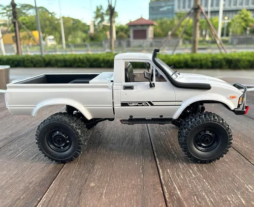 Vista 7 de HLSFWDRIVE Camiones RC WPL C24-1, RC Rock Crawler, RC Truck 4x4, Escala 1/16, RC Crawler Todo Terreno, Camioneta de Control Remoto 2.4G, Todo