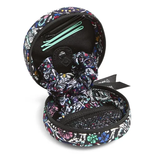 Vista 8 de Vera Bradley Juego de accesorios para el cabello con organizador para mujer, Cloud Vine Multi, 7 unidades (paquete de 1)