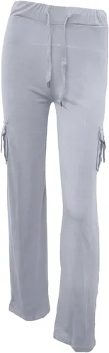 Vista 5 de Pantalones de yoga con corte de bota para mujer, con bolsillos de carga, elásticos, pantalones palazzo, pantalones largos y anchos para entrenamiento