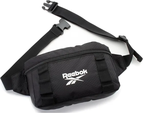 Vista 7 de Reebok Riñonera ligera del Senate - Bolso cruzado para gimnasio, correr, senderismo, festivales, deportes, Negro