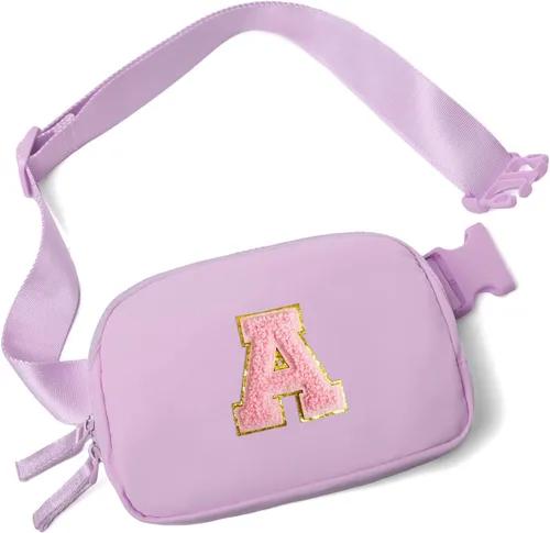 Vista 23 de Riñonera para mujer, con cremallera bidireccional, riñonera de moda para todas partes con correa ajustable, regalos para adolescentes, niñas Beige