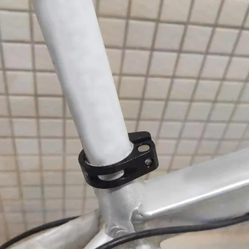 Vista 7 de Azarxis Abrazadera de poste de asiento de bicicleta de liberación rápida de aleación de aluminio para tija de sillín de bicicleta Clip de 1.126 in