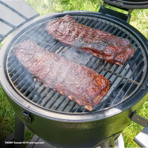 Vista 4 de Char-Griller 6201 AKORN Kamado Grill Piedra para ahumar, Marfil