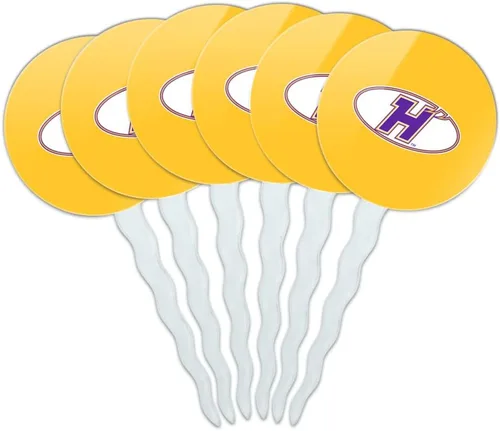 Vista 299 de Abilene Christian - Juego de 6 palillos para cupcakes con logotipo secundario