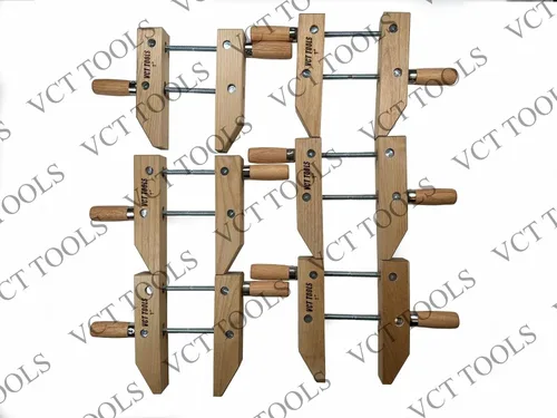 Vista 2 de VCT Abrazadera de tornillo de mano de madera de 7 pulgadas para carpintería, paquete de 6